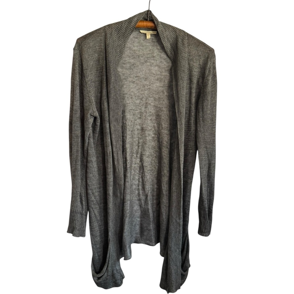 Eileen Fisher gray 100% Linen Italian yarn small